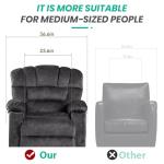 Modern Ergonomic Recliner Chair with Cup Holders