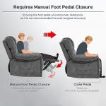 Modern Ergonomic Recliner Chair with Cup Holders