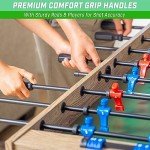 GoSports 48-Inch Oak Foosball Table with Accessories