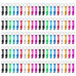 100 Colorful Bottle Opener Keychains for Parties