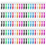 100 Colorful Bottle Opener Keychains for Parties