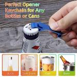 100 Colorful Bottle Opener Keychains for Parties