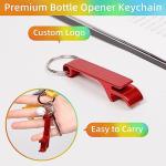 100 Colorful Bottle Opener Keychains for Parties