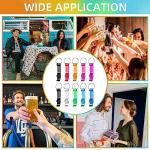 100 Colorful Bottle Opener Keychains for Parties