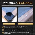 7FT Matte-Black Pool Table with Ball Return