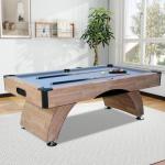 7FT Matte-Black Pool Table with Ball Return