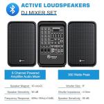 Portable 2-Way PA System with Mixer and Stands