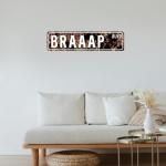Braaap Blvd Motocross Metal Sign for Man Cave