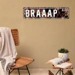 Braaap Blvd Motocross Metal Sign for Man Cave