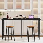 63'' Industrial Bar Table with Power Outlet