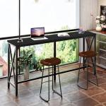 63'' Industrial Bar Table with Power Outlet