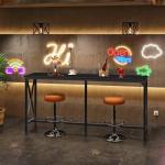 63'' Industrial Bar Table with Power Outlet