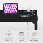 63'' Industrial Bar Table with Power Outlet