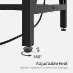 63'' Industrial Bar Table with Power Outlet