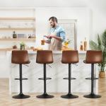 Set of 3 Adjustable Swivel Bar Stools