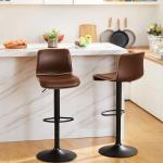 Set of 3 Adjustable Swivel Bar Stools