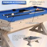 3-in-1 Multi Game Pool Table with Dining Top
