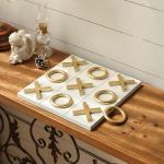 Wooden Tic Tac Toe Game for Man Cave Decor