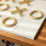 Wooden Tic Tac Toe Game for Man Cave Decor