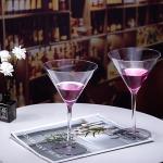 Handblown Crystal Coupe Glasses Set of 4