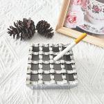 Vintage Metal Cigar Ashtray with 16 Grids
