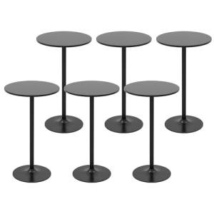 Giantex 6-Pack Adjustable Height Bar Tables