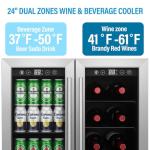 24-Inch Dual Zone Wine & Beverage Cooler