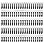 Yugada 100 Black Metal Bottle Opener Keychains