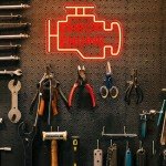 Dimmable Check Engine Neon Sign for Man Cave