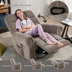 Oversized Rocker Recliner with Massage and Heat
