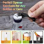 Yugada 100 Black Metal Bottle Opener Keychains