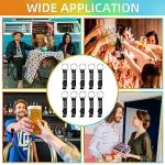 Yugada 100 Black Metal Bottle Opener Keychains