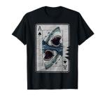 Great White Shark Poker Card T-Shirt