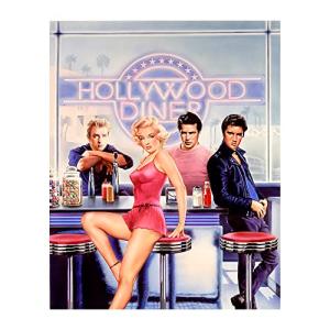 Vintage Hollywood Diner Wall Art Print 8x10