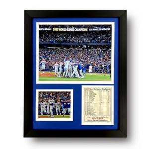 Los Angeles Dodgers 2025 Champions Framed Wall Art