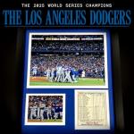 Los Angeles Dodgers 2025 Champions Framed Wall Art