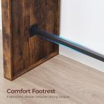 Industrial Counter Height Pub Table in Rustic Brown