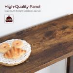 Industrial Counter Height Pub Table in Rustic Brown