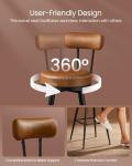 Stylish Swivel Bar Stools Set of 2