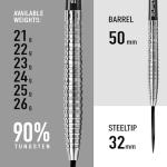 Harrows NX90 90% Tungsten Steel Tip Darts Set