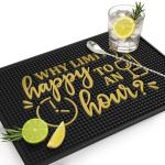 Happy Hour Bar Mat – Spill-Proof Non-Slip Rubber