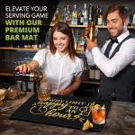 Happy Hour Bar Mat – Spill-Proof Non-Slip Rubber
