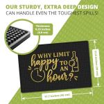Happy Hour Bar Mat – Spill-Proof Non-Slip Rubber