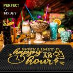 Happy Hour Bar Mat – Spill-Proof Non-Slip Rubber