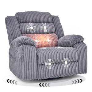 SINCRUMI Electric Power Rocker Recliner Chair