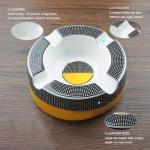 Large Round Cigar Ashtray for Indoor and Outdoor