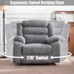 SINCRUMI Electric Power Rocker Recliner Chair