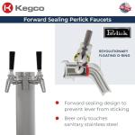 Kegco 24" Dual Tap Stainless Steel Kegerator
