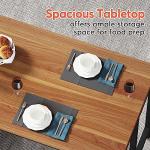 Tribesigns Industrial Kitchen Island with Storage Shelves