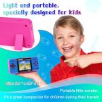 Portable Mini Arcade Game for Kids (Pink & Blue)